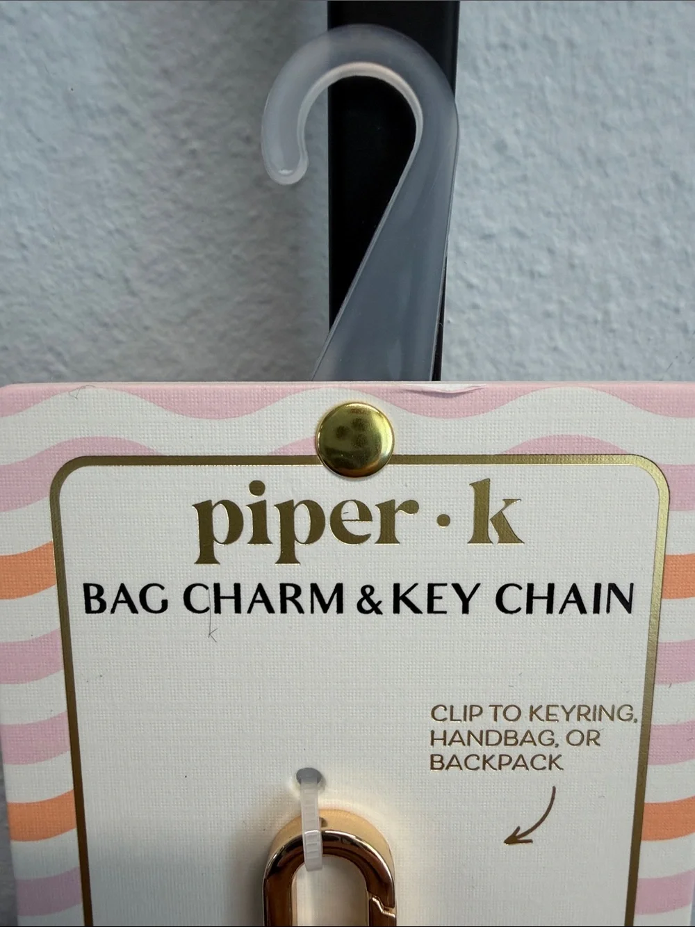 Piper K | Peacock Card Pink Coin Purse Bag Charm 🦚